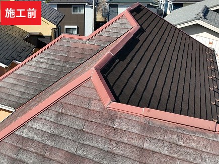 屋根の雨漏り修理ビフォー