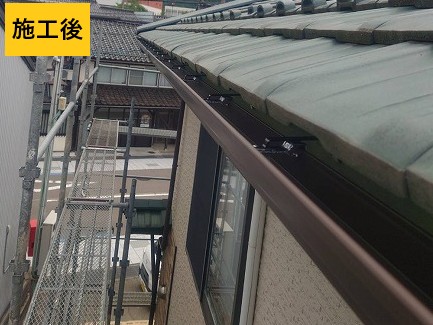 　雨樋補修工事・瓦修理　T様邸の施工事例